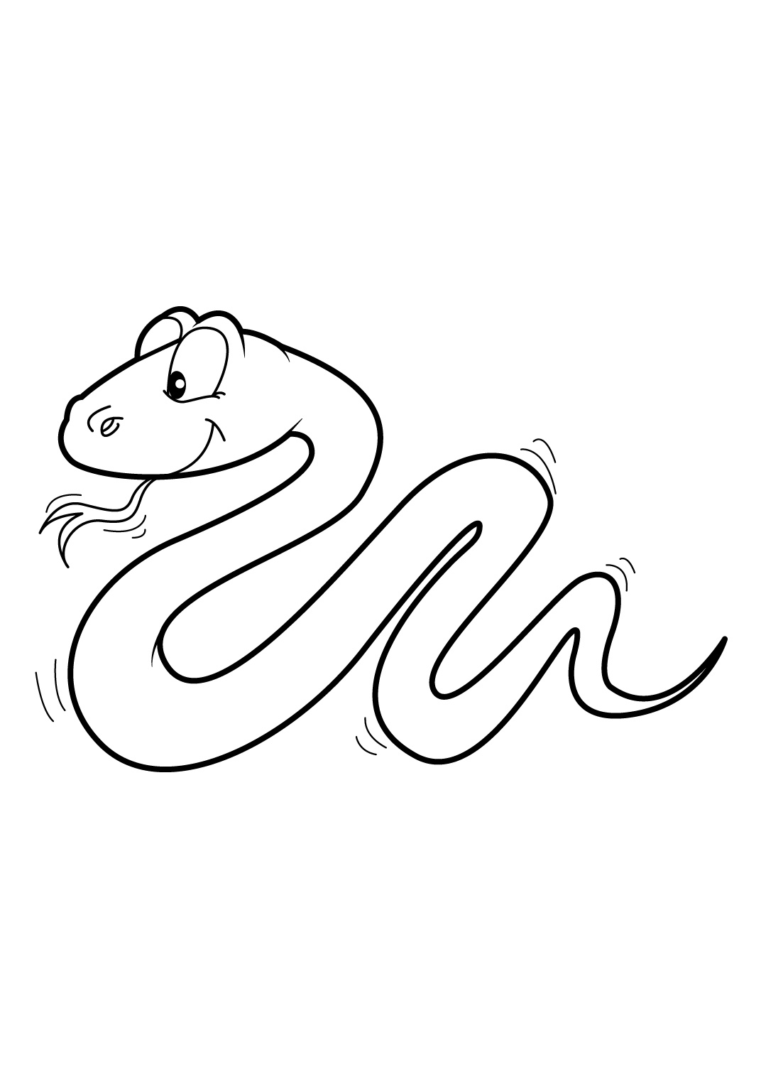 Dibujo para colorear: Serpiente (Animales) #14390 - Dibujos para Colorear e Imprimir Gratis
