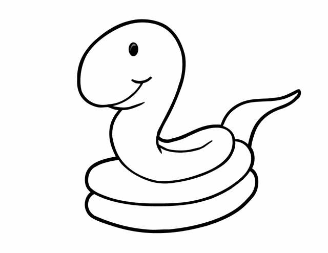Dibujo para colorear: Serpiente (Animales) #14392 - Dibujos para Colorear e Imprimir Gratis