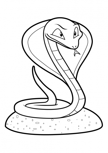 Dibujo para colorear: Serpiente (Animales) #14397 - Dibujos para Colorear e Imprimir Gratis