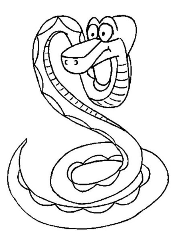 Dibujo para colorear: Serpiente (Animales) #14403 - Dibujos para Colorear e Imprimir Gratis