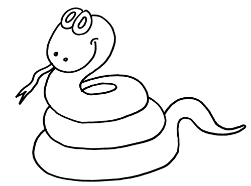 Dibujo para colorear: Serpiente (Animales) #14427 - Dibujos para Colorear e Imprimir Gratis