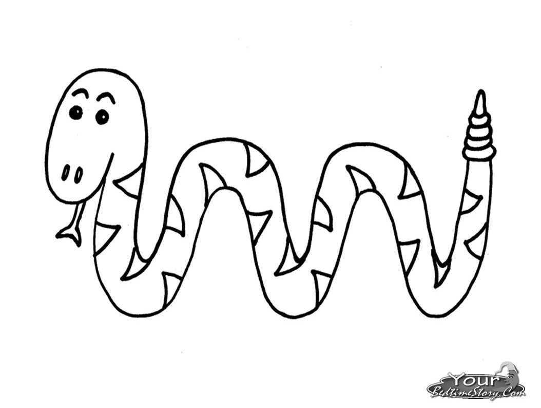 Dibujo para colorear: Serpiente (Animales) #14437 - Dibujos para Colorear e Imprimir Gratis