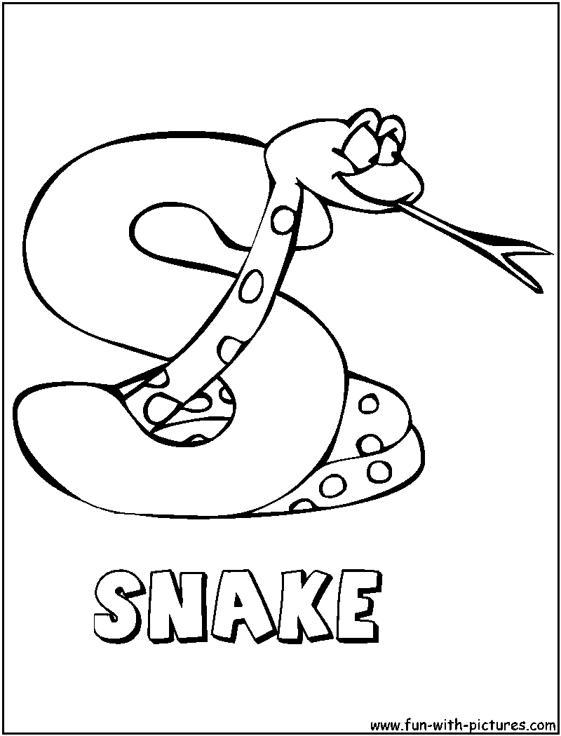 Dibujo para colorear: Serpiente (Animales) #14441 - Dibujos para Colorear e Imprimir Gratis