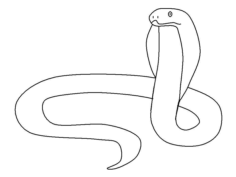 Dibujo para colorear: Serpiente (Animales) #14475 - Dibujos para Colorear e Imprimir Gratis