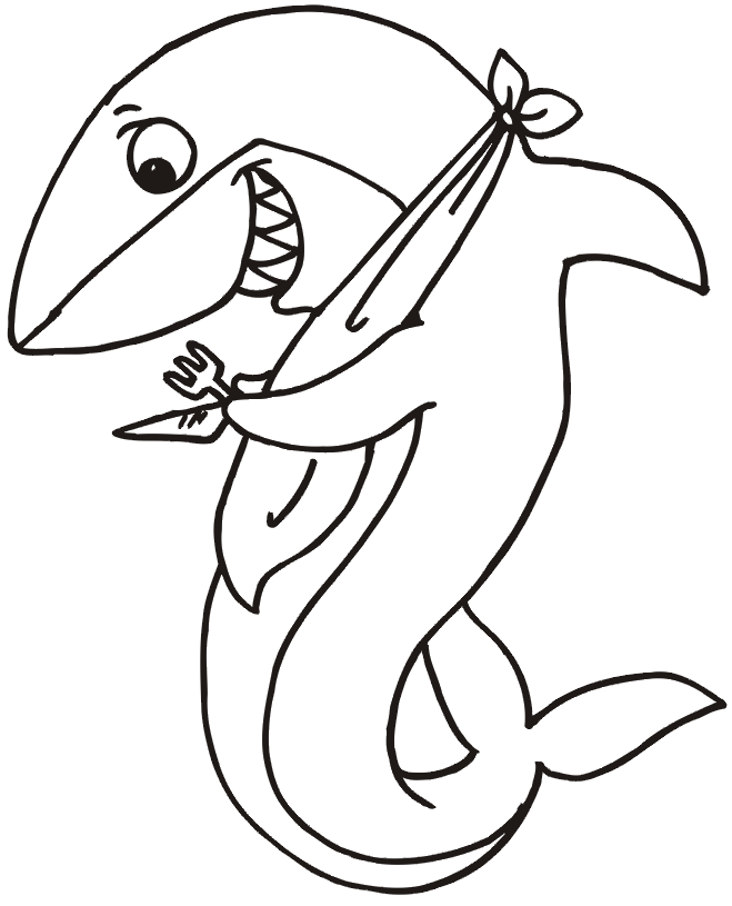Dibujo para colorear: Tiburón (Animales) #14806 - Dibujos para Colorear e Imprimir Gratis