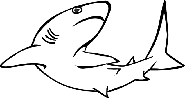 Dibujo para colorear: Tiburón (Animales) #14886 - Dibujos para Colorear e Imprimir Gratis