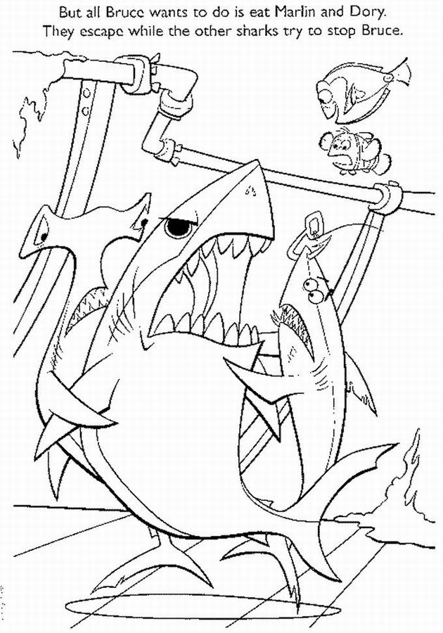 Dibujo para colorear: Tiburón (Animales) #14930 - Dibujos para Colorear e Imprimir Gratis