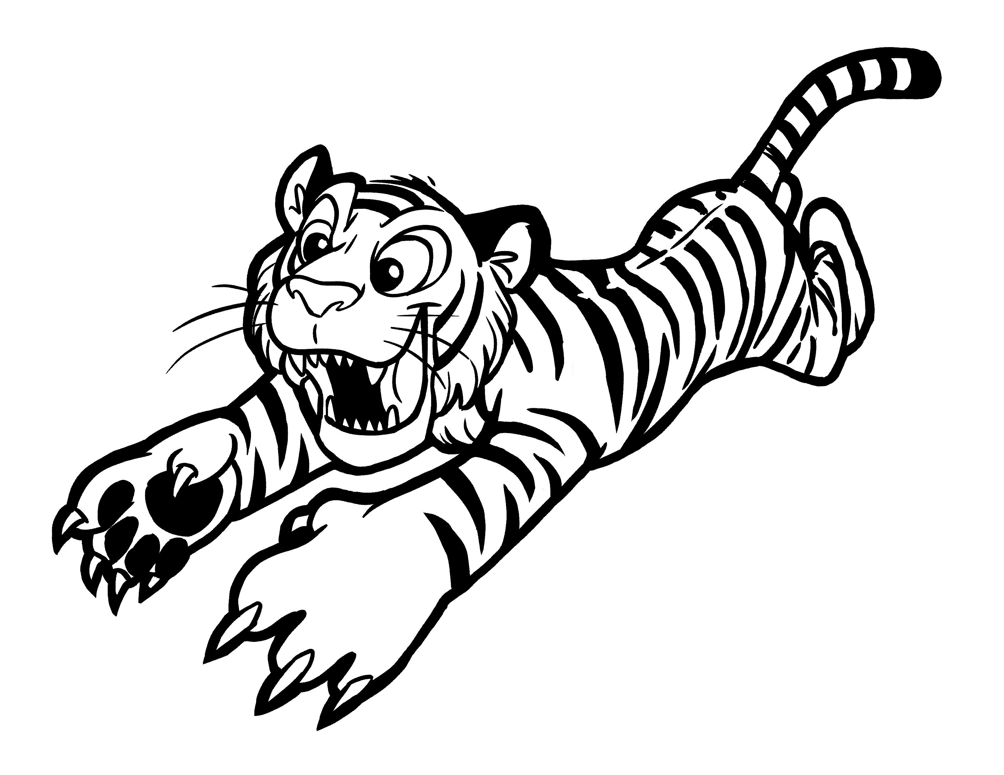 Dibujo para colorear: Tigre (Animales) #13589 - Dibujos para Colorear e Imprimir Gratis