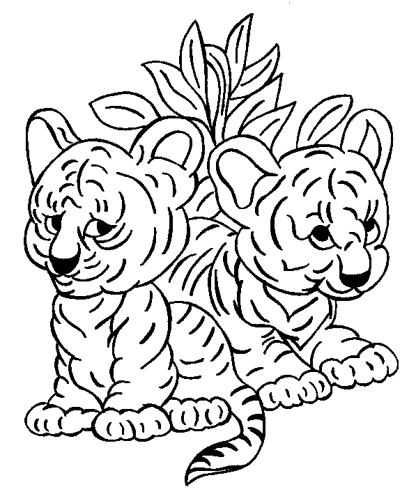 Dibujo para colorear: Tigre (Animales) #13612 - Dibujos para Colorear e Imprimir Gratis