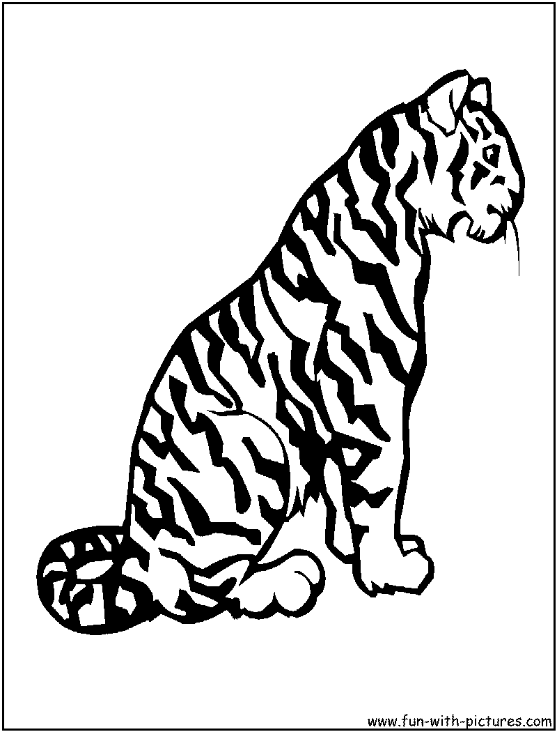 Dibujo para colorear: Tigre (Animales) #13619 - Dibujos para Colorear e Imprimir Gratis