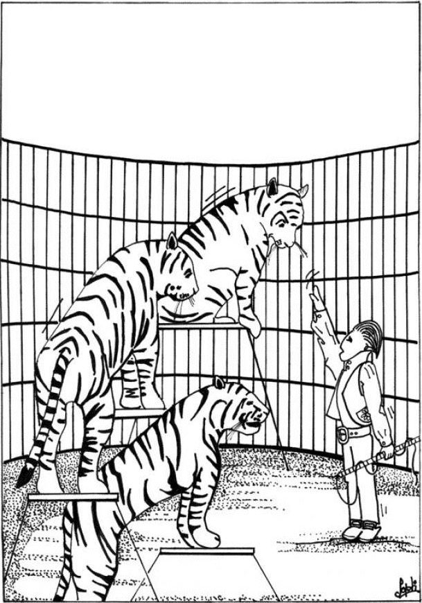 Dibujo para colorear: Tigre (Animales) #13646 - Dibujos para Colorear e Imprimir Gratis