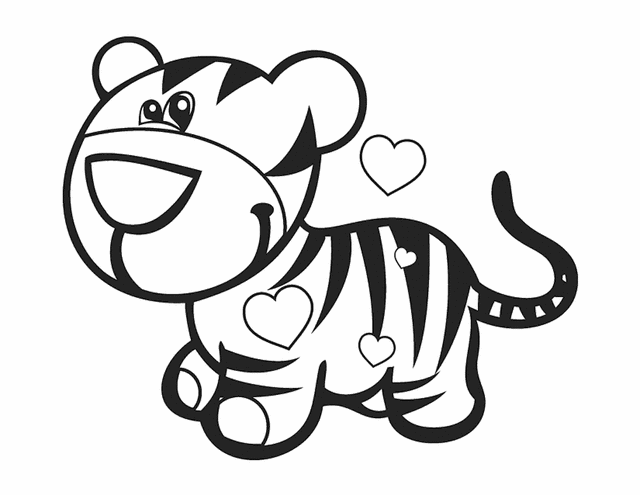 Dibujo para colorear: Tigre (Animales) #13674 - Dibujos para Colorear e Imprimir Gratis
