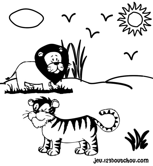Dibujo para colorear: Tigre (Animales) #13689 - Dibujos para Colorear e Imprimir Gratis