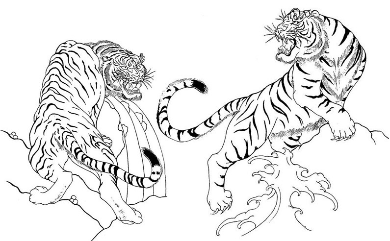 Dibujo para colorear: Tigre (Animales) #13705 - Dibujos para Colorear e Imprimir Gratis