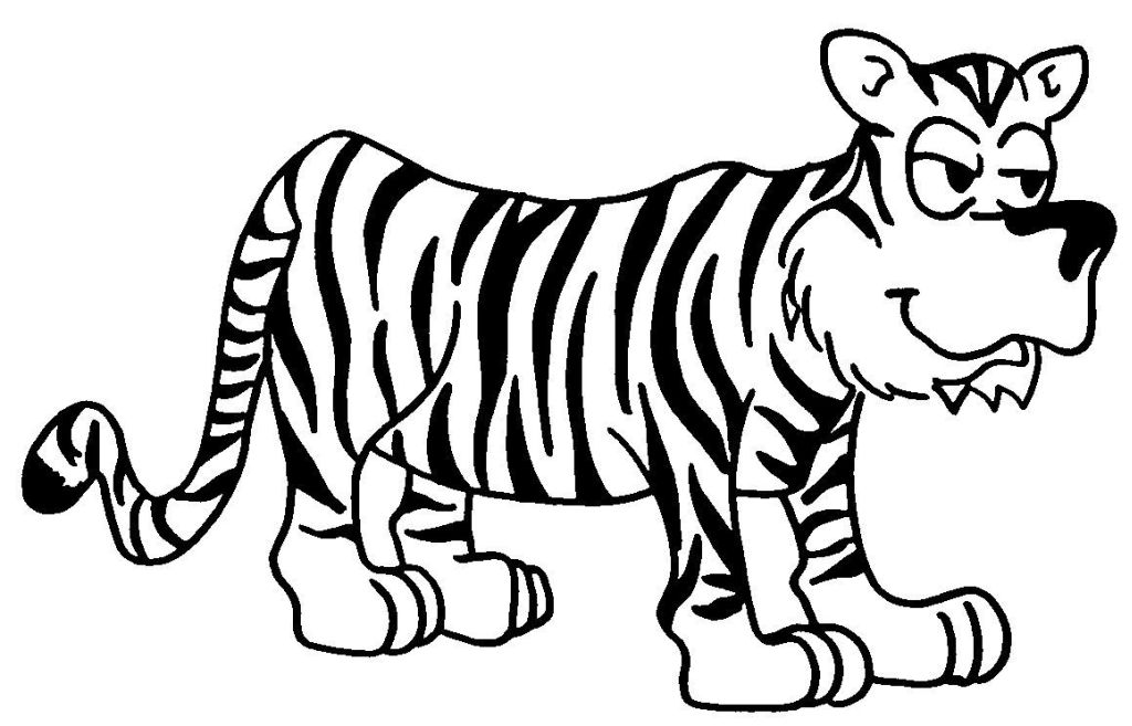 Dibujo para colorear: Tigre (Animales) #13725 - Dibujos para Colorear e Imprimir Gratis