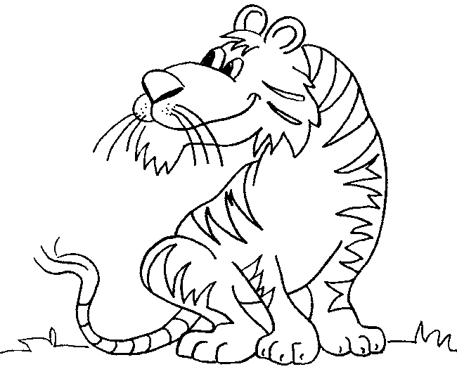 Dibujo para colorear: Tigre (Animales) #13734 - Dibujos para Colorear e Imprimir Gratis
