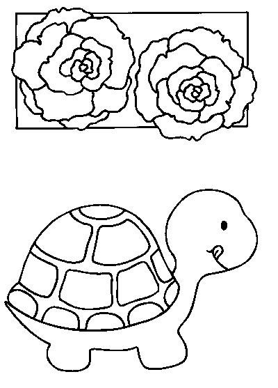 Dibujo para colorear: Tortuga (Animales) #13402 - Dibujos para Colorear e Imprimir Gratis