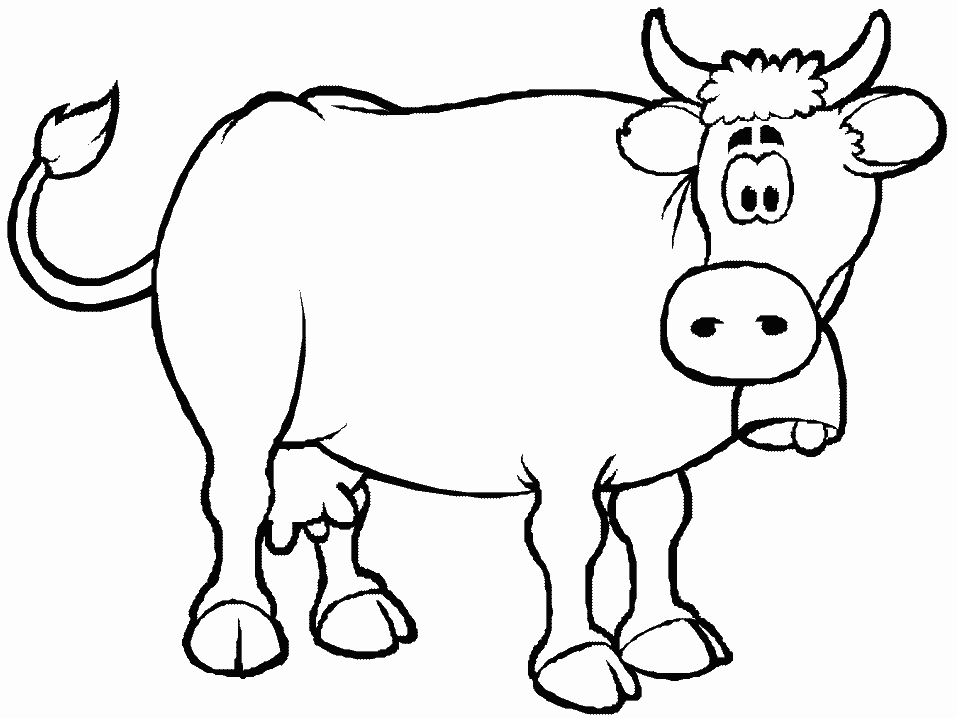 Dibujo para colorear: Vaca (Animales) #13188 - Dibujos para Colorear e Imprimir Gratis