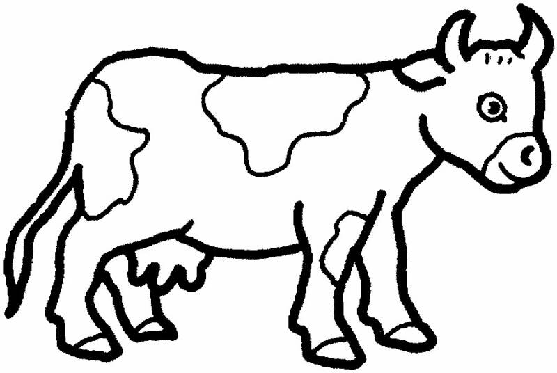 Dibujo para colorear: Vaca (Animales) #13191 - Dibujos para Colorear e Imprimir Gratis