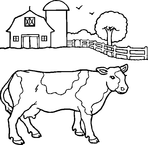 Dibujo para colorear: Vaca (Animales) #13234 - Dibujos para Colorear e Imprimir Gratis