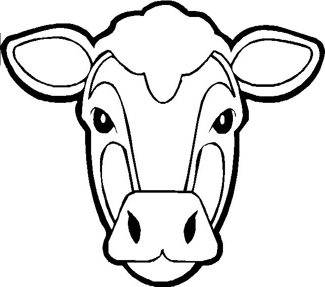 Dibujo para colorear: Vaca (Animales) #13241 - Dibujos para Colorear e Imprimir Gratis