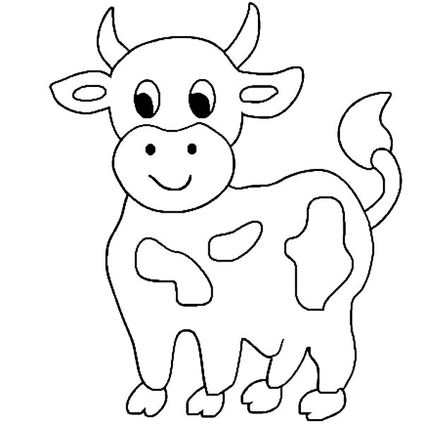 Dibujo para colorear: Vaca (Animales) #13247 - Dibujos para Colorear e Imprimir Gratis