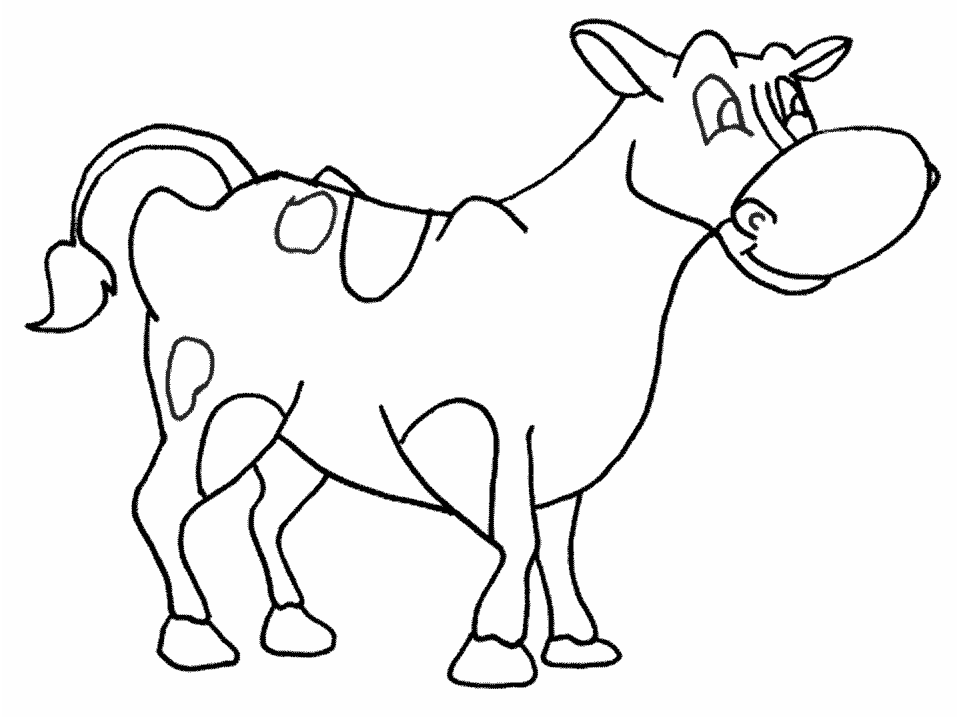 Dibujo para colorear: Vaca (Animales) #13267 - Dibujos para Colorear e Imprimir Gratis