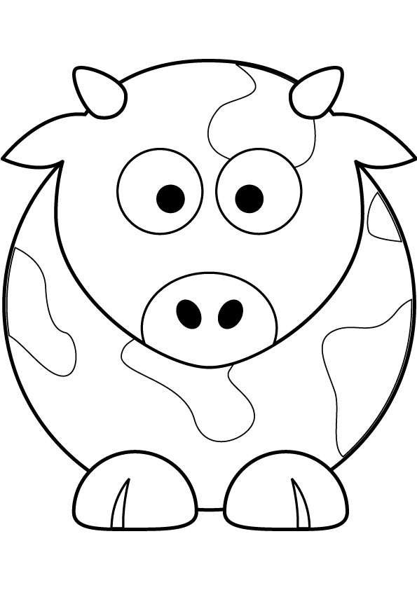 Dibujo para colorear: Vaca (Animales) #13273 - Dibujos para Colorear e Imprimir Gratis