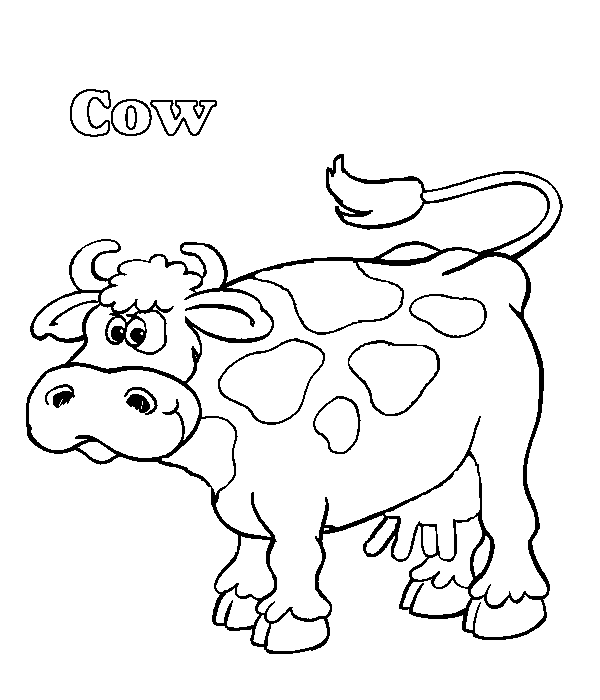 Dibujo para colorear: Vaca (Animales) #13344 - Dibujos para Colorear e Imprimir Gratis
