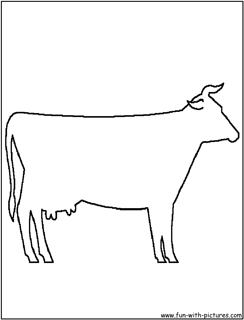 Dibujo para colorear: Vaca (Animales) #13367 - Dibujos para Colorear e Imprimir Gratis