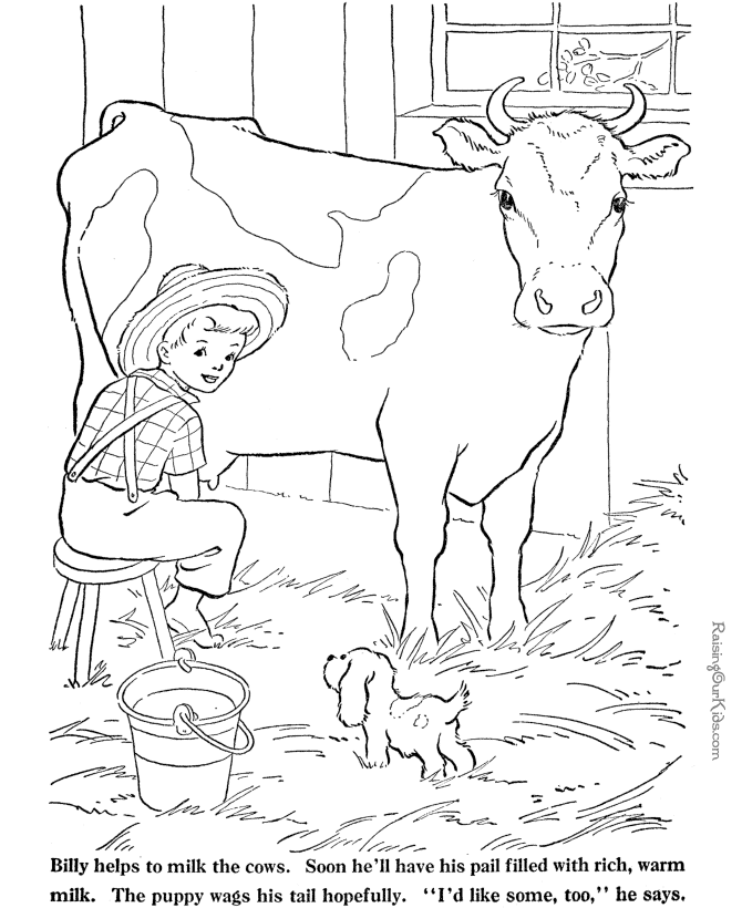 Dibujo para colorear: Vaca (Animales) #13376 - Dibujos para Colorear e Imprimir Gratis