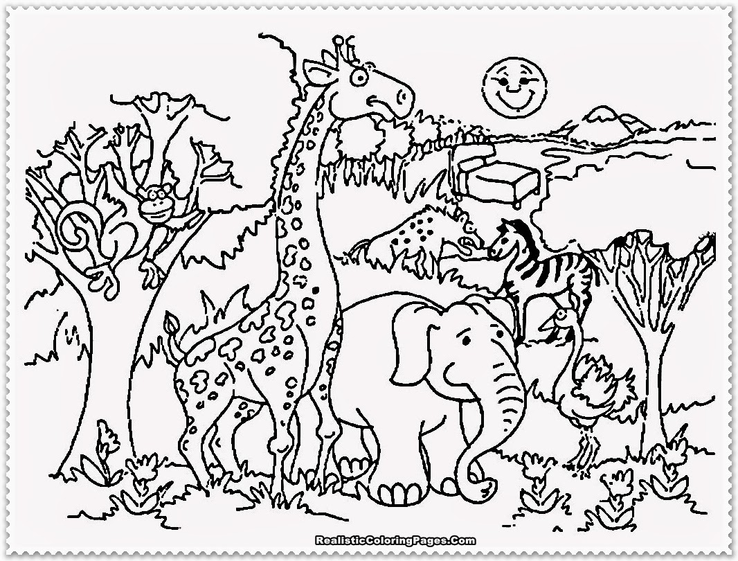Dibujo para colorear: Zoo (Animales) #12660 - Dibujos para Colorear e Imprimir Gratis