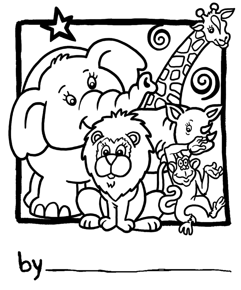 Dibujo para colorear: Zoo (Animales) #12690 - Dibujos para Colorear e Imprimir Gratis