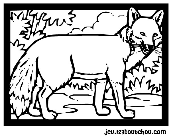 Dibujo para colorear: Zorro (Animales) #15081 - Dibujos para Colorear e Imprimir Gratis
