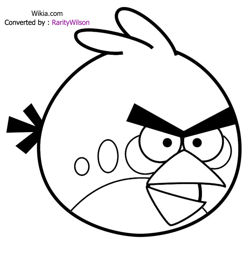 Dibujo para colorear: Angry Birds (Dibujos animados) #25034 - Dibujos para Colorear e Imprimir Gratis