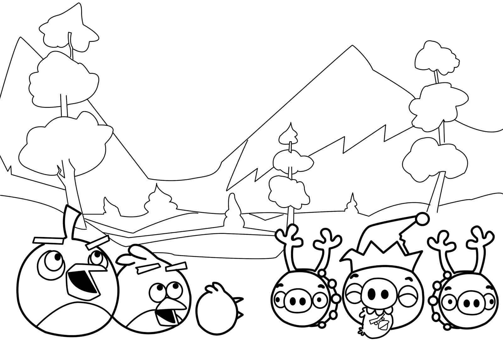 Dibujo para colorear: Angry Birds (Dibujos animados) #25042 - Dibujos para Colorear e Imprimir Gratis