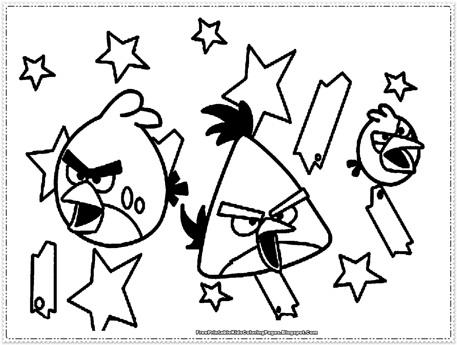 Dibujo para colorear: Angry Birds (Dibujos animados) #25046 - Dibujos para Colorear e Imprimir Gratis
