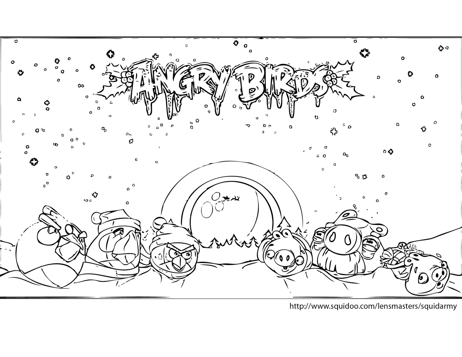 Dibujo para colorear: Angry Birds (Dibujos animados) #25061 - Dibujos para Colorear e Imprimir Gratis