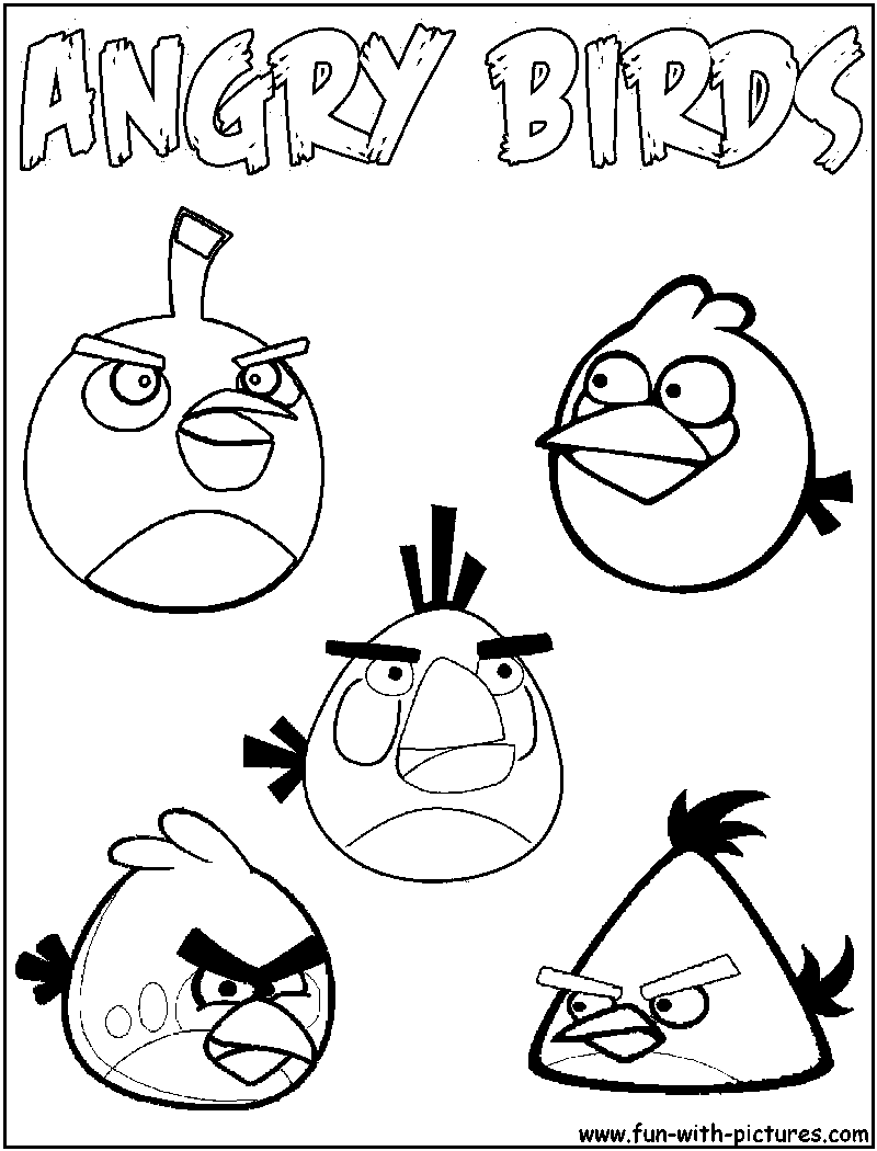 Dibujo para colorear: Angry Birds (Dibujos animados) #25068 - Dibujos para Colorear e Imprimir Gratis