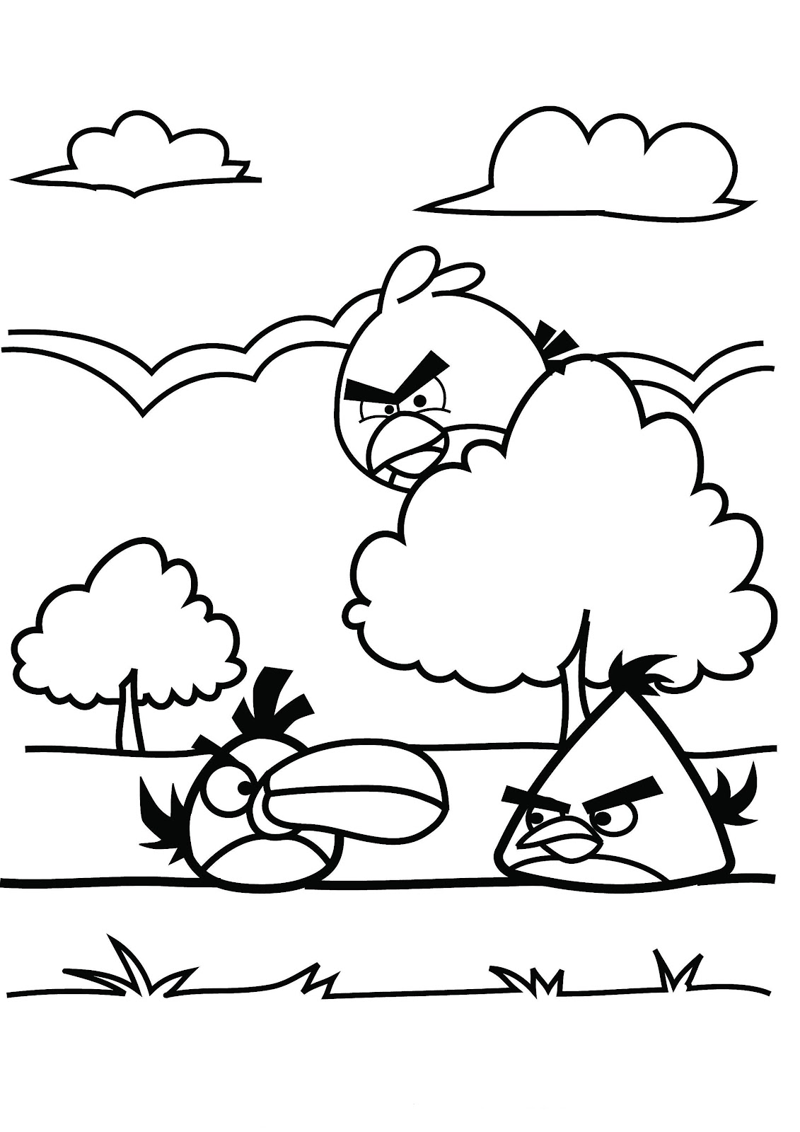 Dibujo para colorear: Angry Birds (Dibujos animados) #25071 - Dibujos para Colorear e Imprimir Gratis