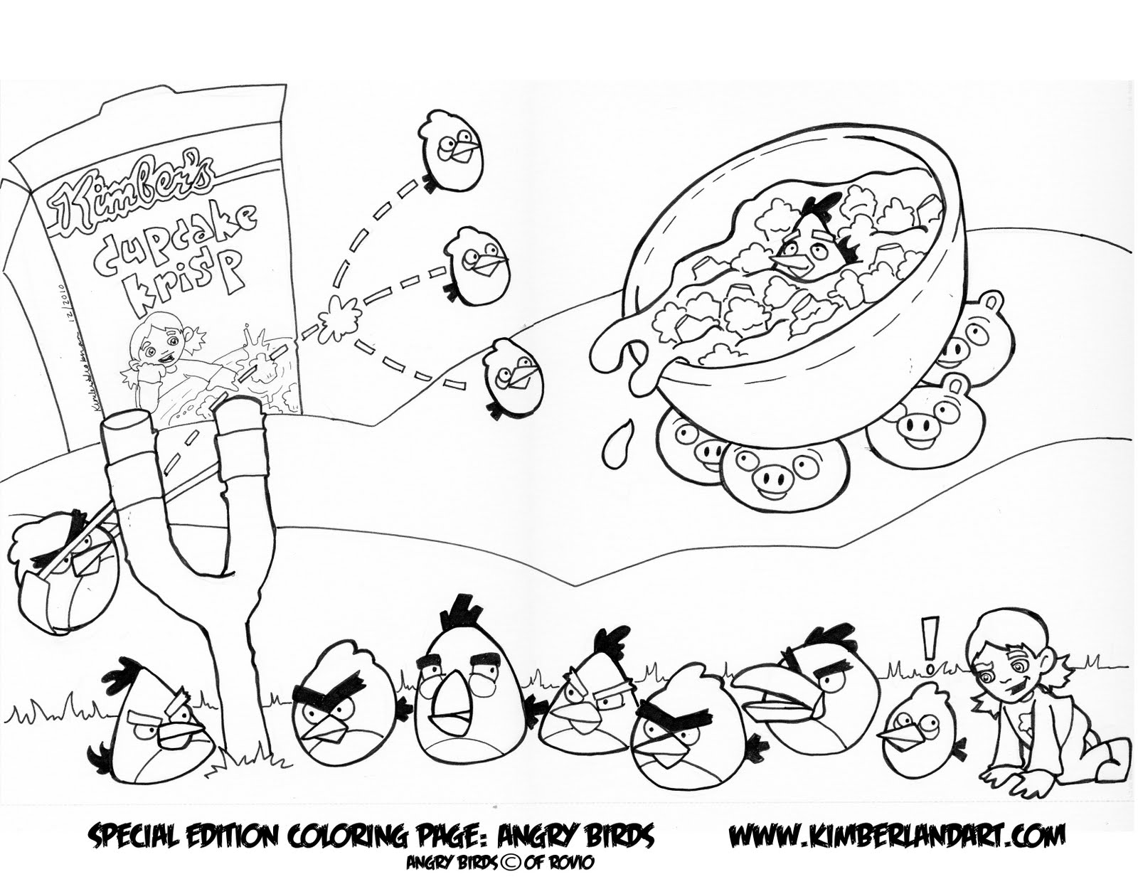 Dibujo para colorear: Angry Birds (Dibujos animados) #25072 - Dibujos para Colorear e Imprimir Gratis