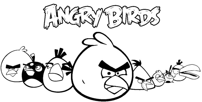 Dibujo para colorear: Angry Birds (Dibujos animados) #25111 - Dibujos para Colorear e Imprimir Gratis