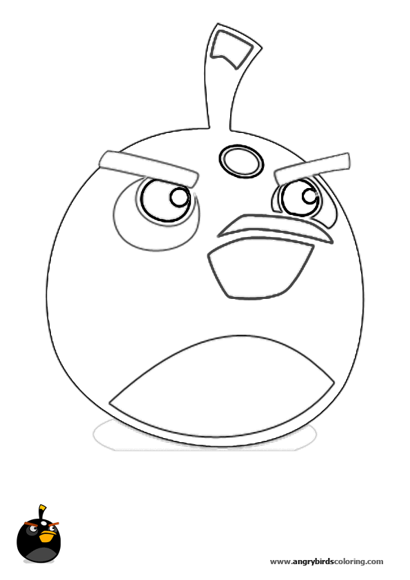 Dibujo para colorear: Angry Birds (Dibujos animados) #25140 - Dibujos para Colorear e Imprimir Gratis