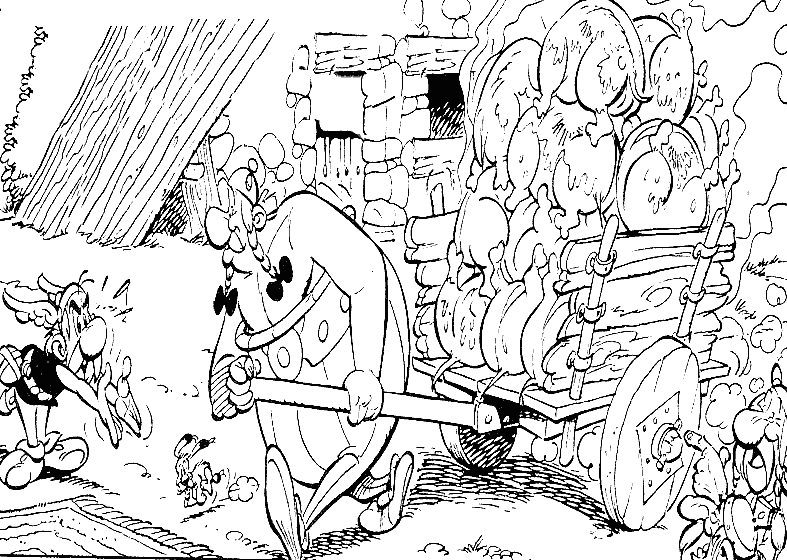 Dibujo para colorear: Asterix and Obelix (Dibujos animados) #24421 - Dibujos para Colorear e Imprimir Gratis