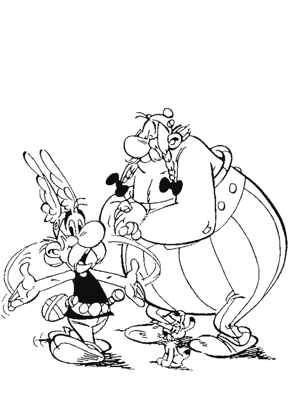 Dibujo para colorear: Asterix and Obelix (Dibujos animados) #24485 - Dibujos para Colorear e Imprimir Gratis