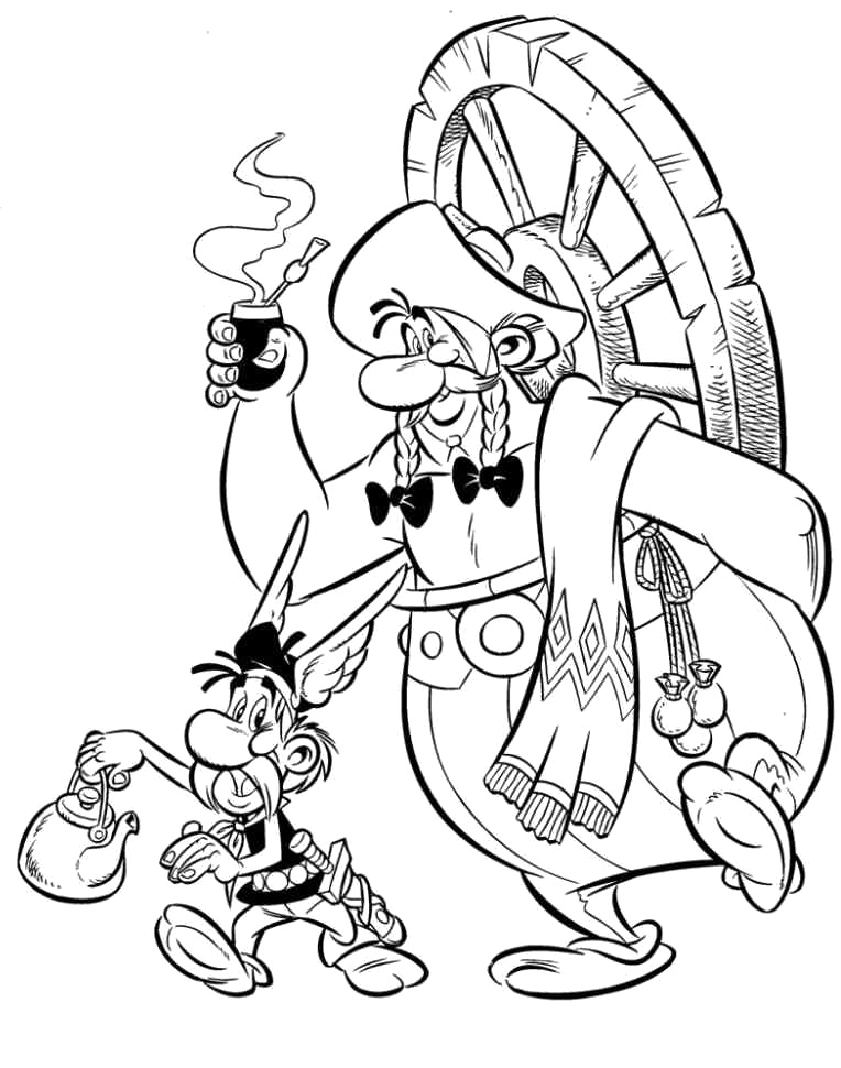 Dibujo para colorear: Asterix and Obelix (Dibujos animados) #24487 - Dibujos para Colorear e Imprimir Gratis
