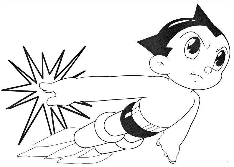 Dibujo para colorear: Astroboy (Dibujos animados) #45229 - Dibujos para Colorear e Imprimir Gratis