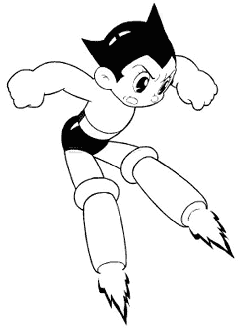 Dibujo para colorear: Astroboy (Dibujos animados) #45234 - Dibujos para Colorear e Imprimir Gratis