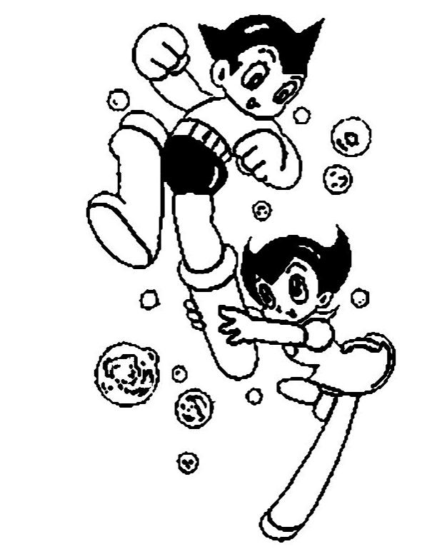 Dibujo para colorear: Astroboy (Dibujos animados) #45273 - Dibujos para Colorear e Imprimir Gratis