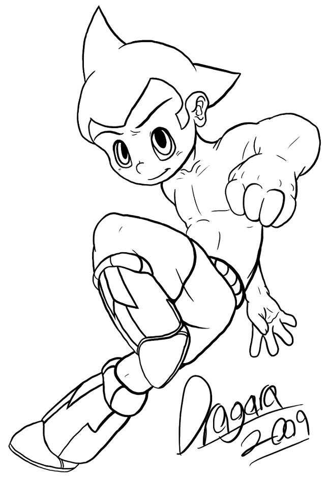 Dibujo para colorear: Astroboy (Dibujos animados) #45290 - Dibujos para Colorear e Imprimir Gratis